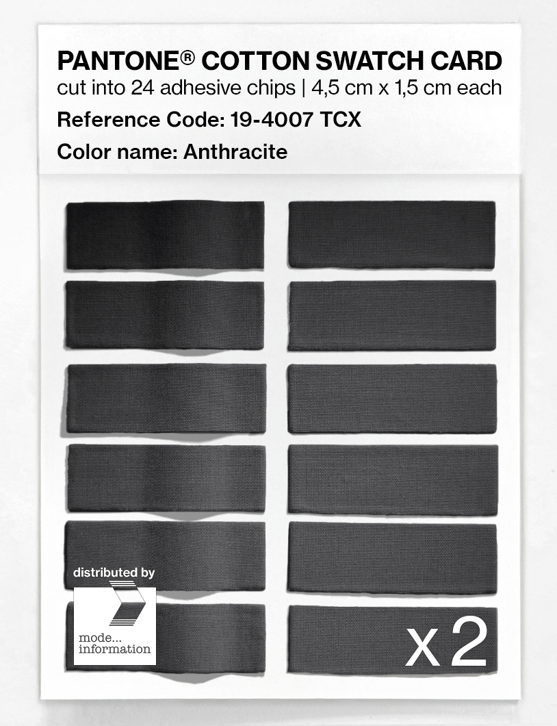 Artikelbild 6 des Artikels “PANTONE® COTTON SWATCH CARD 19-4007 TCX Anthracite “