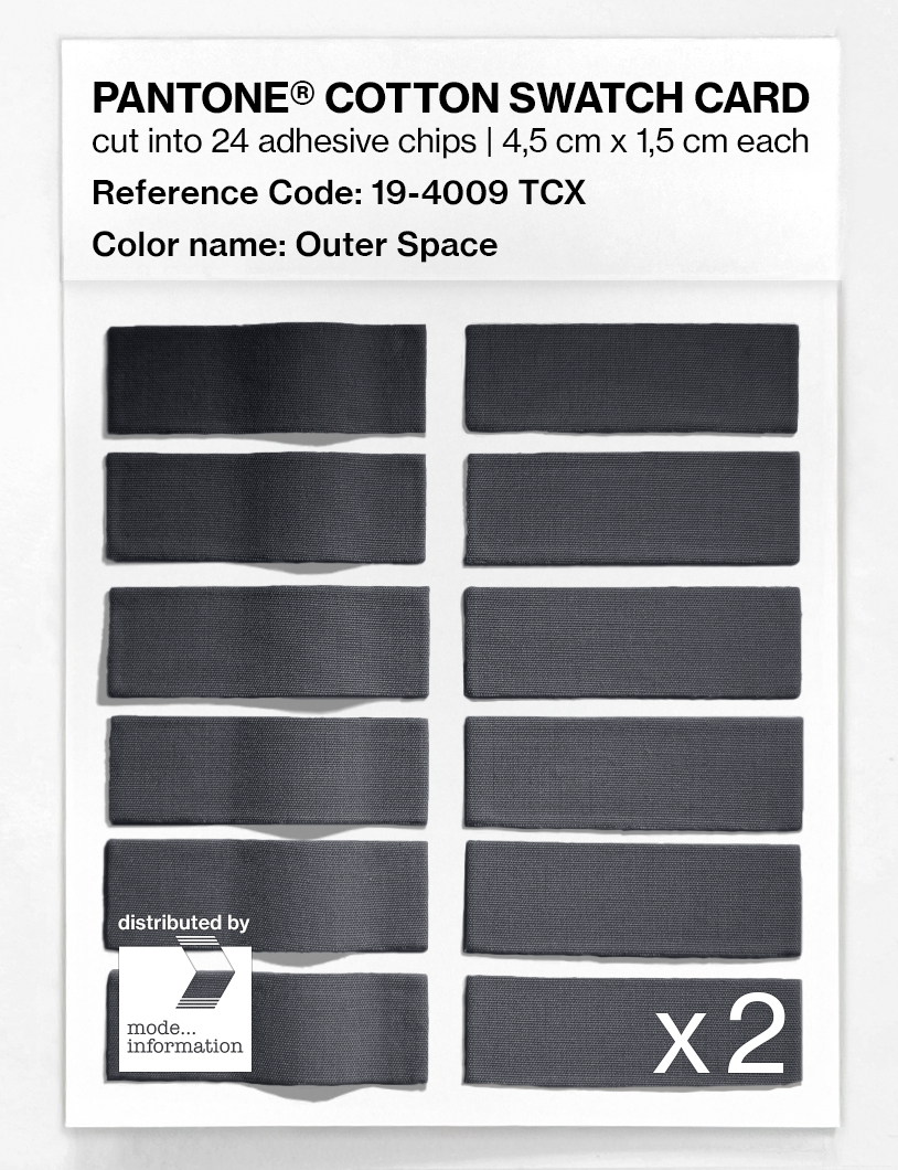 Artikelbild 6 des Artikels “PANTONE® COTTON SWATCH CARD 19-4009 TCX Outer Space “