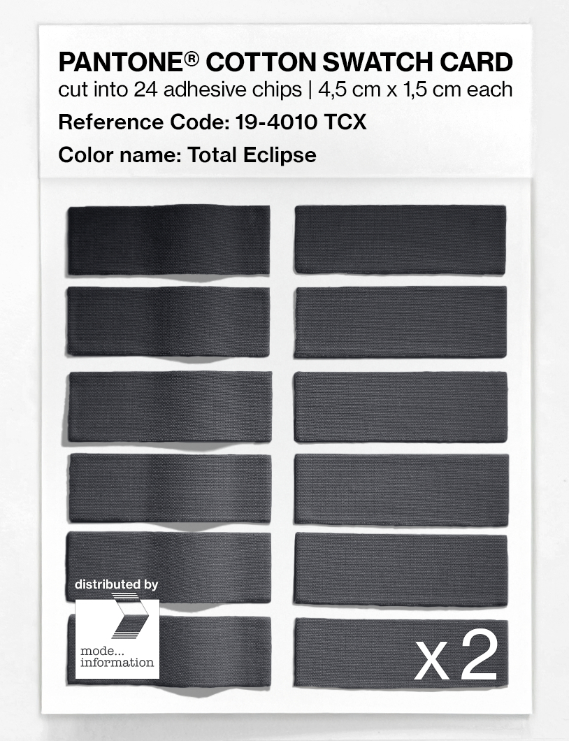 Artikelbild 6 des Artikels “PANTONE® COTTON SWATCH CARD 19-4010 TCX Total Eclipse “