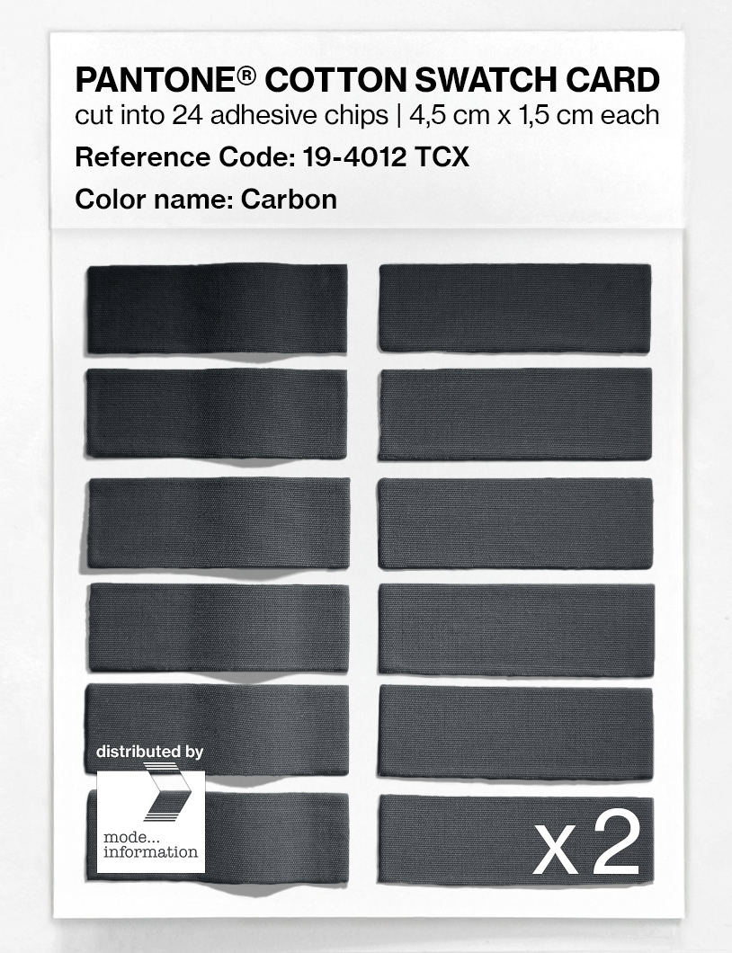 Artikelbild 6 des Artikels “PANTONE® COTTON SWATCH CARD 19-4012 TCX Carbon “