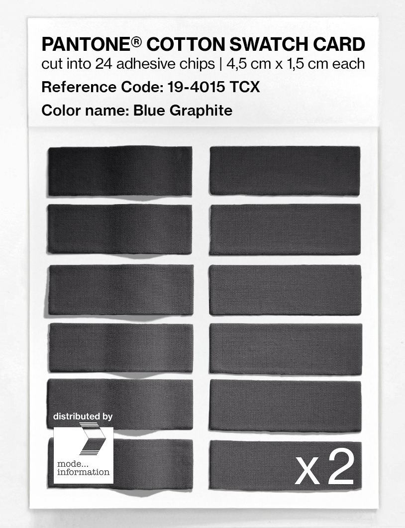 Artikelbild 6 des Artikels “PANTONE® COTTON SWATCH CARD 19-4015 TCX Blue Graphite “