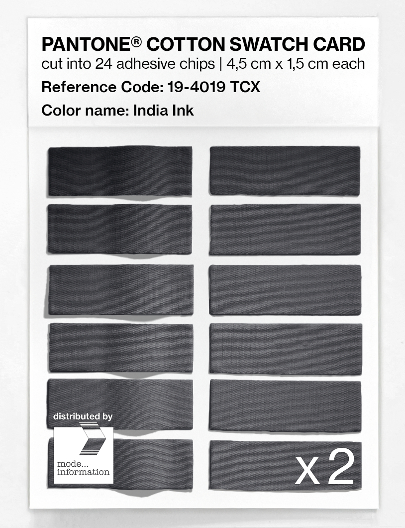 Artikelbild 6 des Artikels “PANTONE® COTTON SWATCH CARD 19-4019 TCX India Ink “