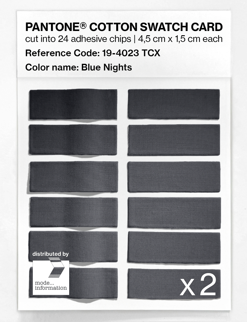 Artikelbild 6 des Artikels “PANTONE® COTTON SWATCH CARD 19-4023 TCX Blue Nights “