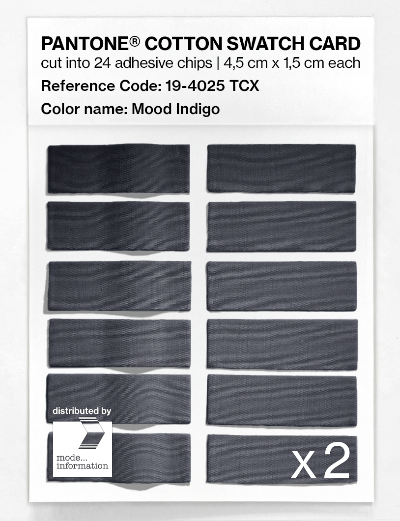 Product image 6 of the product “PANTONE® COTTON SWATCH CARD 19-4025 TCX Mood Indigo ”