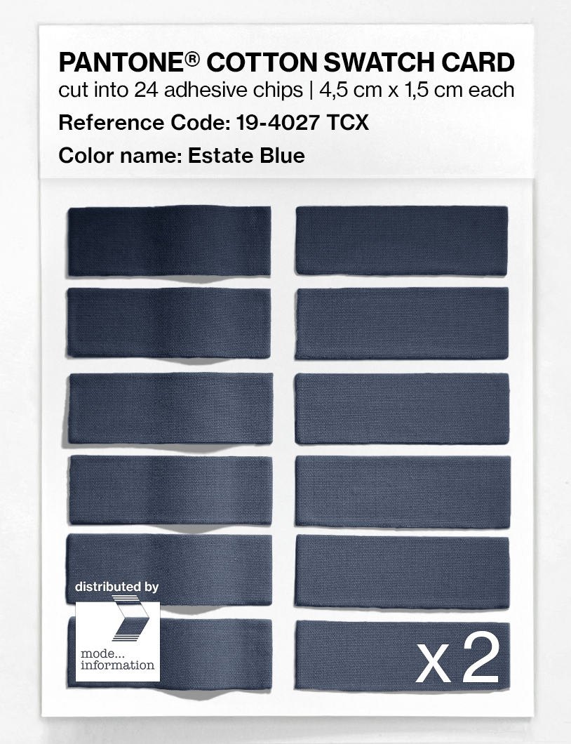 Product image 6 of the product “PANTONE® COTTON SWATCH CARD 19-4027 TCX Estate Blue ”