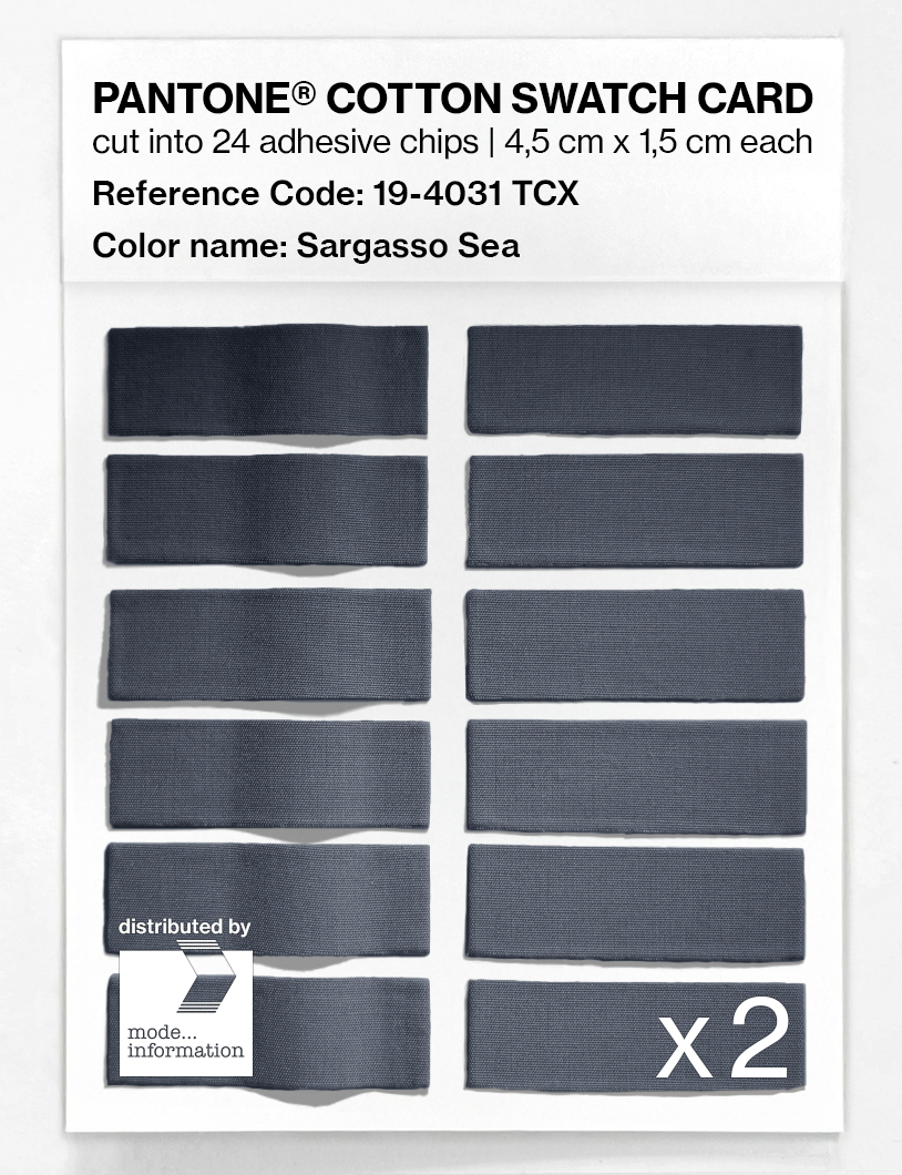 Artikelbild 6 des Artikels “PANTONE® COTTON SWATCH CARD 19-4031 TCX Sargasso Sea “