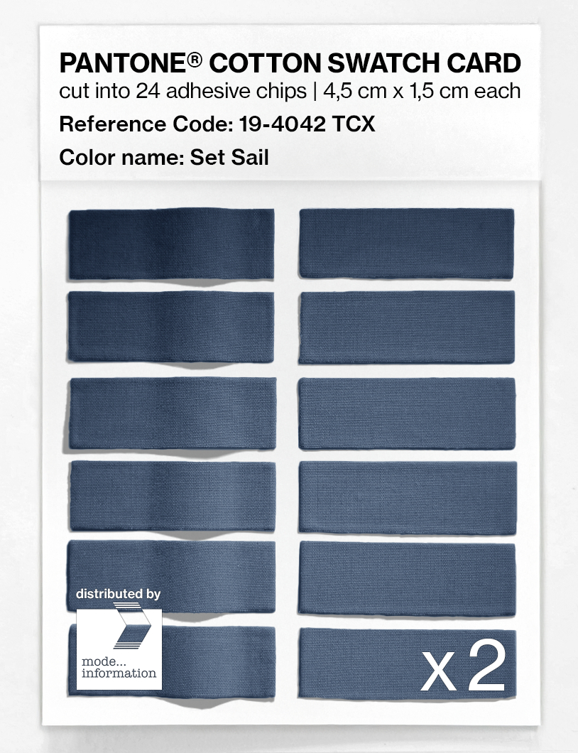 Artikelbild 6 des Artikels “PANTONE® COTTON SWATCH CARD 19-4042 TCX Set Sail “