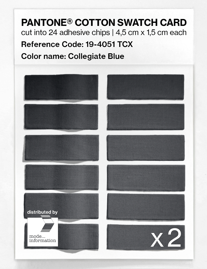 Artikelbild 6 des Artikels “PANTONE® COTTON SWATCH CARD 19-4051 TCX Collegiate Blue “