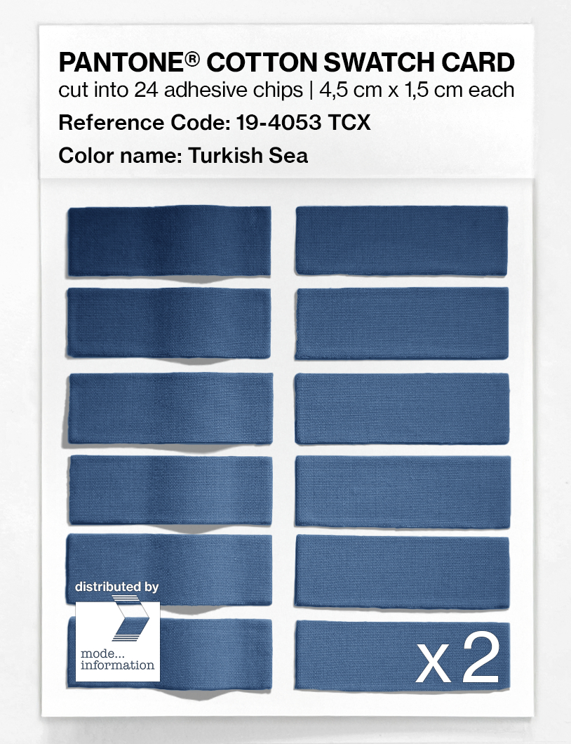 Artikelbild 6 des Artikels “PANTONE® COTTON SWATCH CARD 19-4053 TCX Turkish Sea “