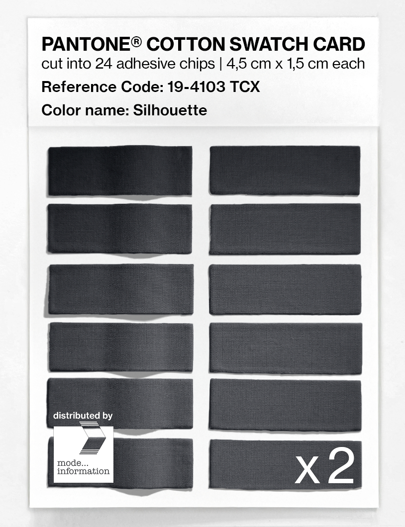 Artikelbild 6 des Artikels “PANTONE® COTTON SWATCH CARD 19-4103 TCX Silhouette “