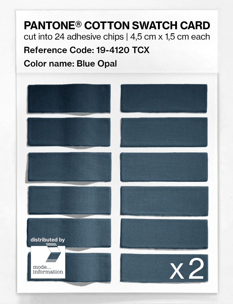 Artikelbild 6 des Artikels “PANTONE® COTTON SWATCH CARD 19-4120 TCX Blue Opal “
