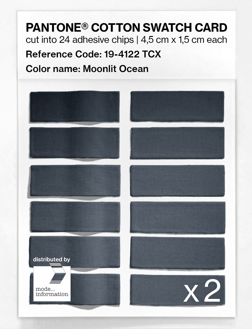 Artikelbild 6 des Artikels “PANTONE® COTTON SWATCH CARD 19-4122 TCX Moonlit Ocean “