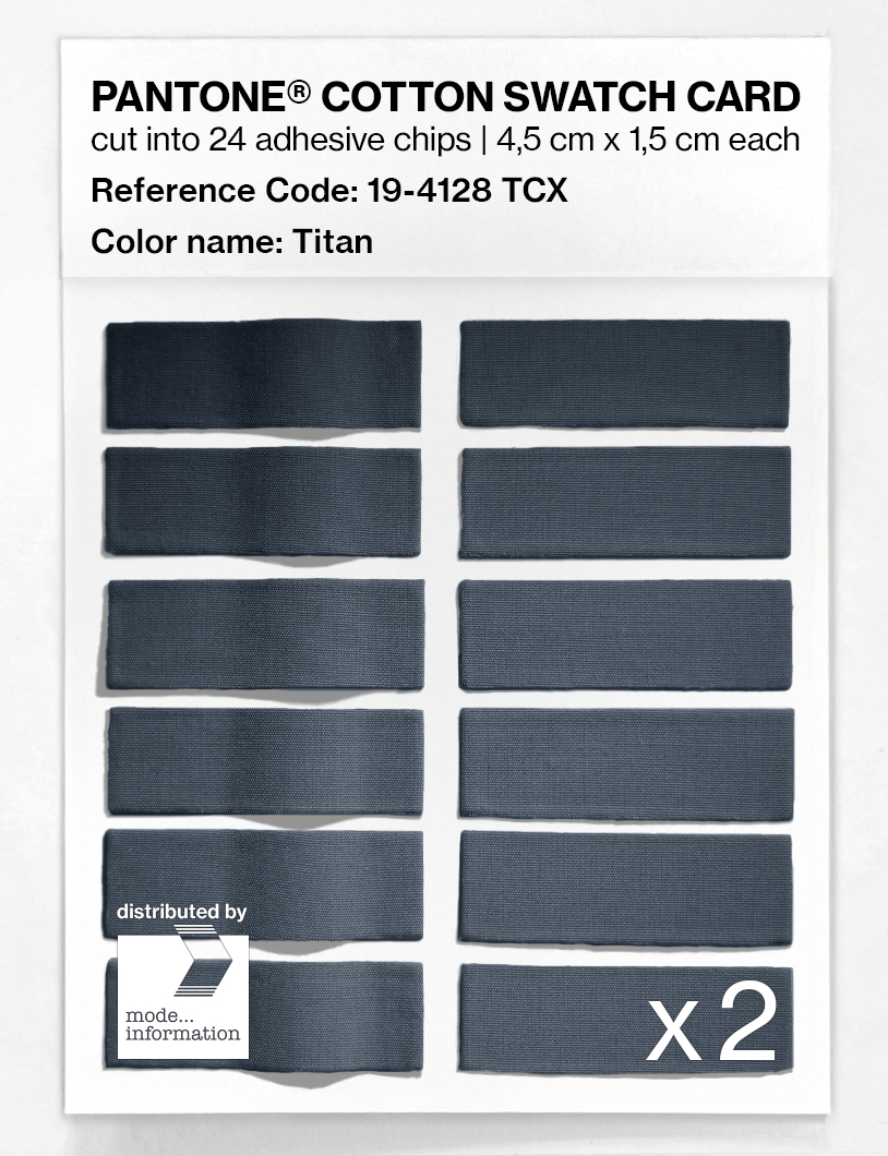 Artikelbild 6 des Artikels “PANTONE® COTTON SWATCH CARD 19-4128 TCX Titan “