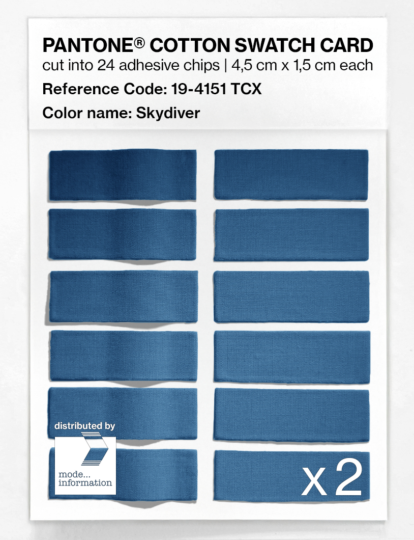 Artikelbild 6 des Artikels “PANTONE® COTTON SWATCH CARD 19-4151 TCX Skydiver “