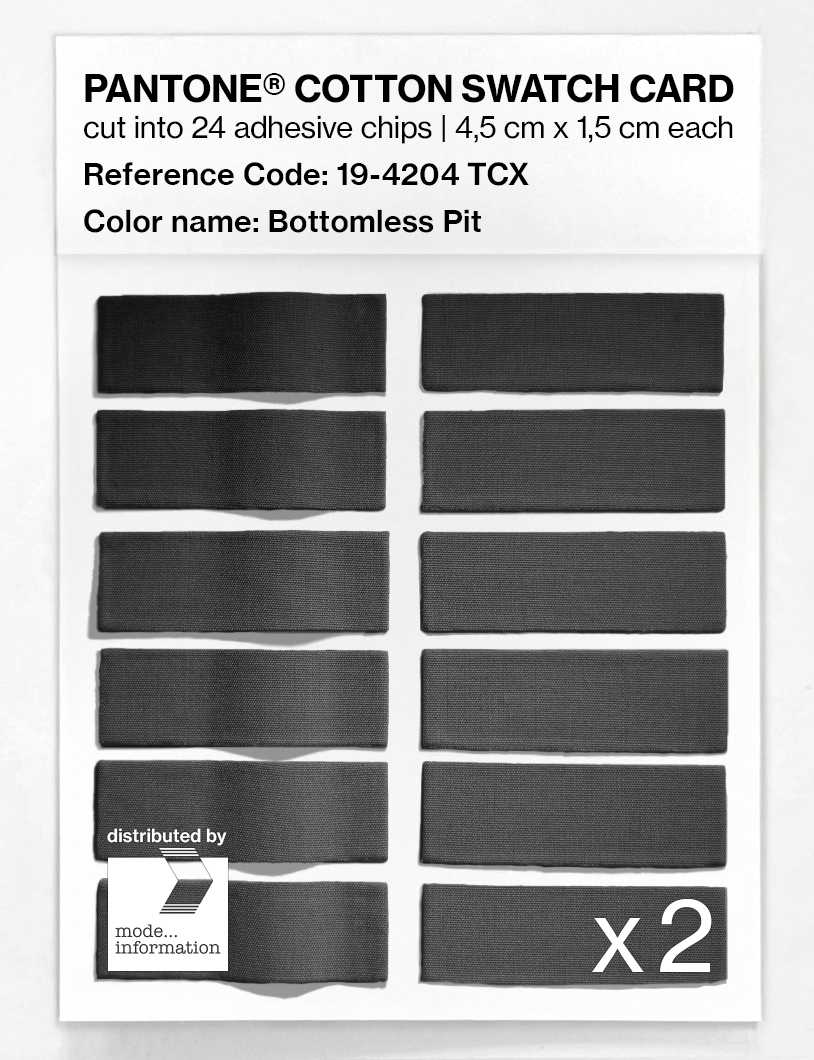 Artikelbild 6 des Artikels “PANTONE® COTTON SWATCH CARD 19-4204 TCX Bottomless Pit “