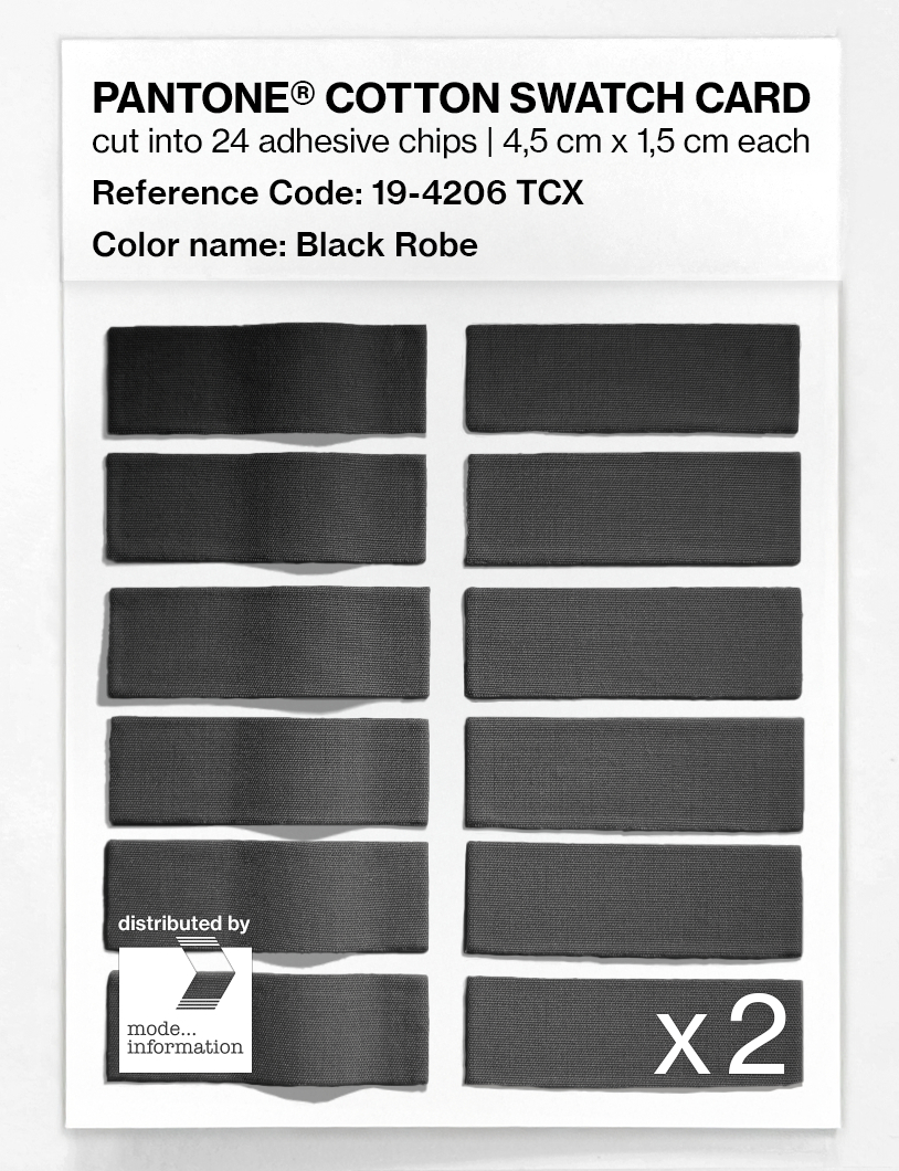 Artikelbild 6 des Artikels “PANTONE® COTTON SWATCH CARD 19-4206 TCX Black Robe “