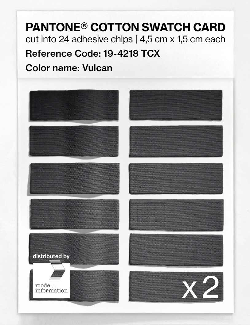 Artikelbild 6 des Artikels “PANTONE® COTTON SWATCH CARD 19-4218 TCX Vulcan “