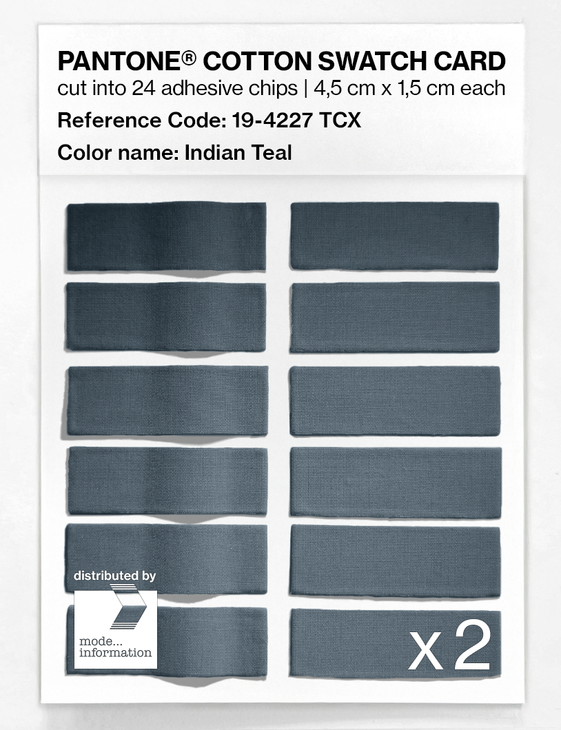 Artikelbild 6 des Artikels “PANTONE® COTTON SWATCH CARD 19-4227 TCX Indian Teal “