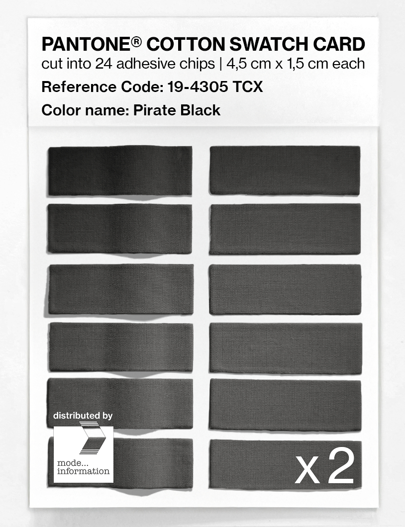 Artikelbild 6 des Artikels “PANTONE® COTTON SWATCH CARD 19-4305 TCX Pirate Black “