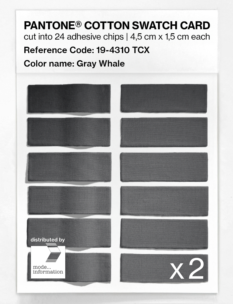Artikelbild 6 des Artikels “PANTONE® COTTON SWATCH CARD 19-4310 TCX Gray Whale “