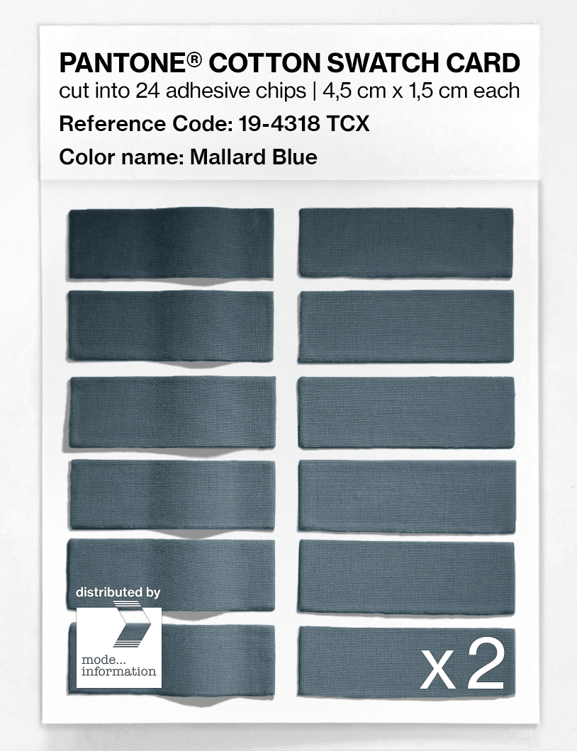 Artikelbild 6 des Artikels “PANTONE® COTTON SWATCH CARD 19-4318 TCX Mallard Blue “