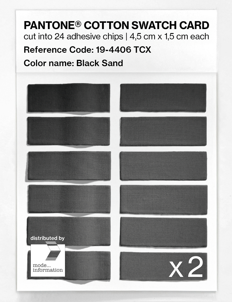 Artikelbild 6 des Artikels “PANTONE® COTTON SWATCH CARD 19-4406 TCX Black Sand “