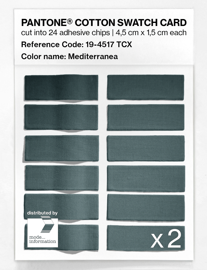 Artikelbild 6 des Artikels “PANTONE® COTTON SWATCH CARD 19-4517 TCX Mediterranea “