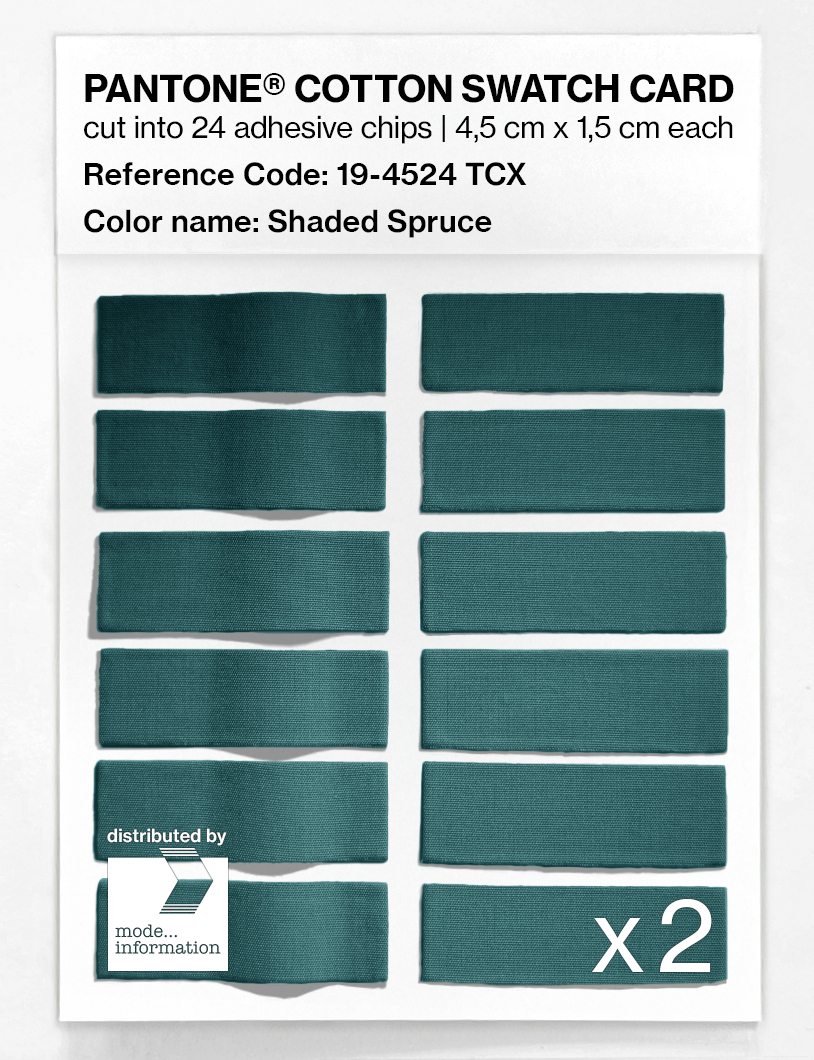 Artikelbild 6 des Artikels “PANTONE® COTTON SWATCH CARD 19-4524 TCX Shaded Spruce “