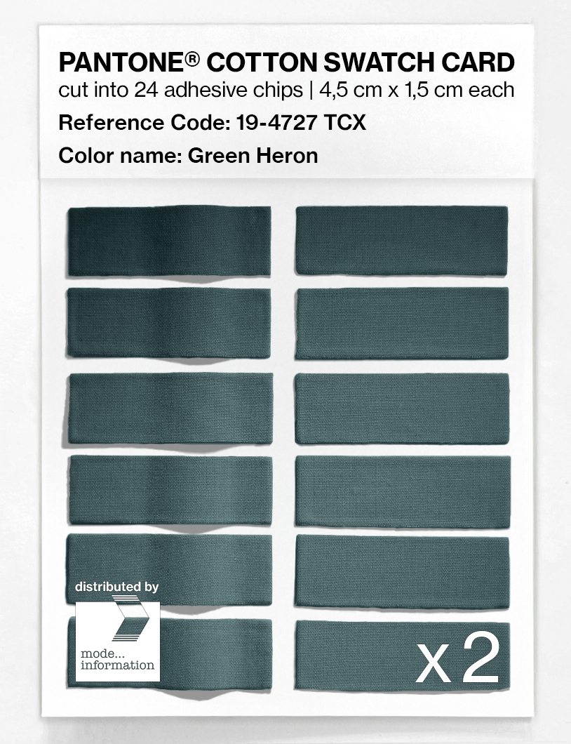 Artikelbild 6 des Artikels “PANTONE® COTTON SWATCH CARD 19-4727 TCX Green Heron “