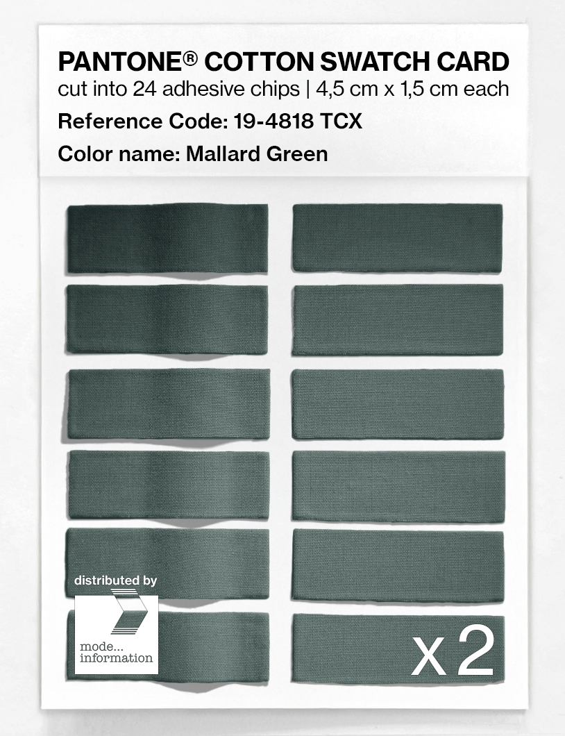 Artikelbild 6 des Artikels “PANTONE® COTTON SWATCH CARD 19-4818 TCX Mallard Green “