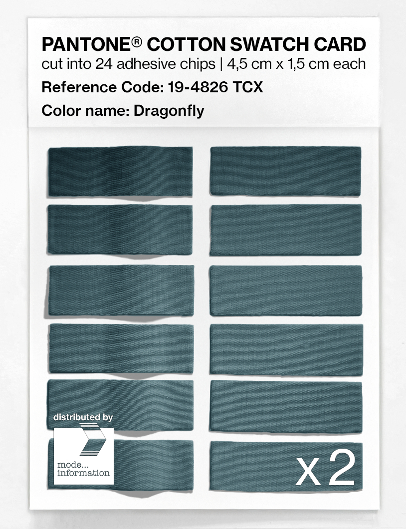 Artikelbild 6 des Artikels “PANTONE® COTTON SWATCH CARD 19-4826 TCX Dragonfly “