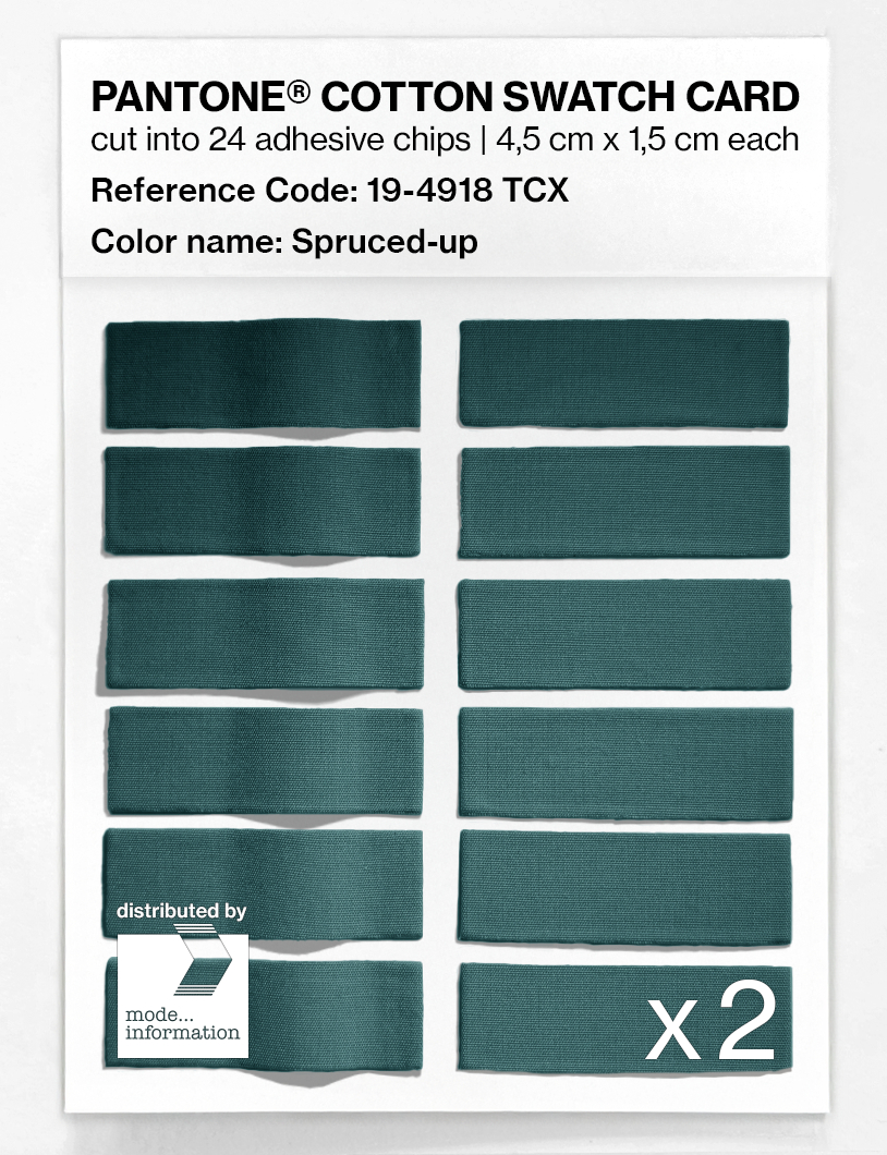 Artikelbild 6 des Artikels “PANTONE® COTTON SWATCH CARD 19-4918 TCX Spruced-up “