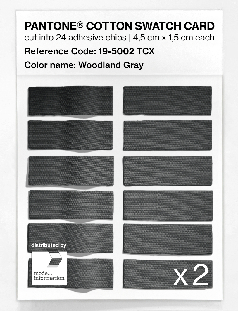 Artikelbild 6 des Artikels “PANTONE® COTTON SWATCH CARD 19-5002 TCX Woodland Gray “