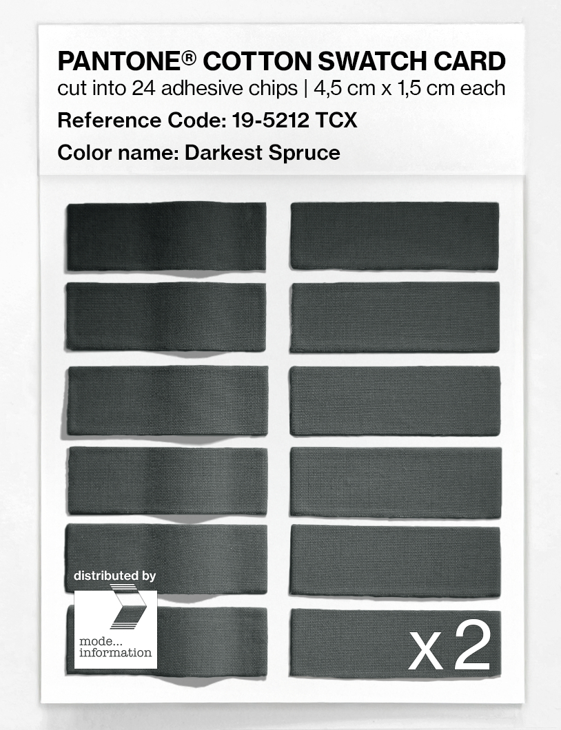 Artikelbild 6 des Artikels “PANTONE® COTTON SWATCH CARD 19-5212 TCX Darkest Spruce “