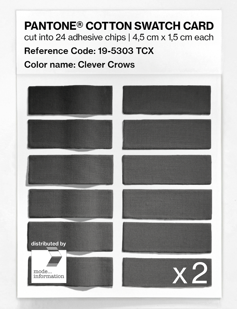 Artikelbild 6 des Artikels “PANTONE® COTTON SWATCH CARD 19-5303 TCX Clever Crows “