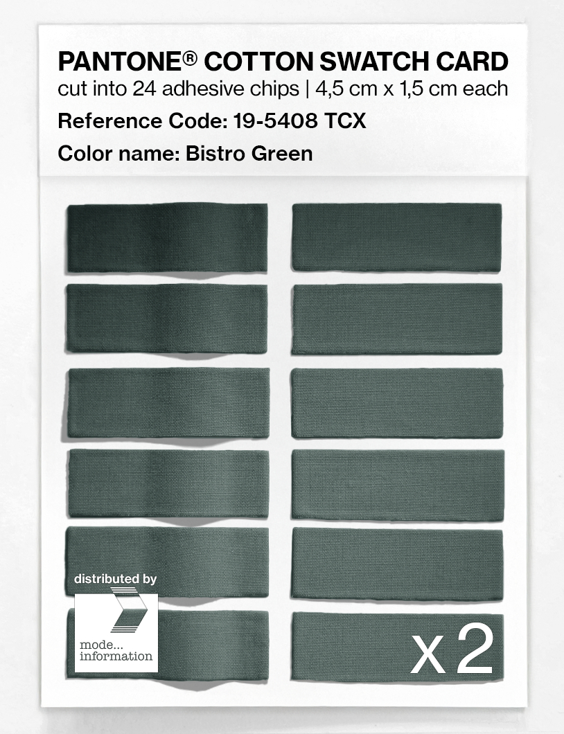 Artikelbild 6 des Artikels “PANTONE® COTTON SWATCH CARD 19-5408 TCX Bistro Green “