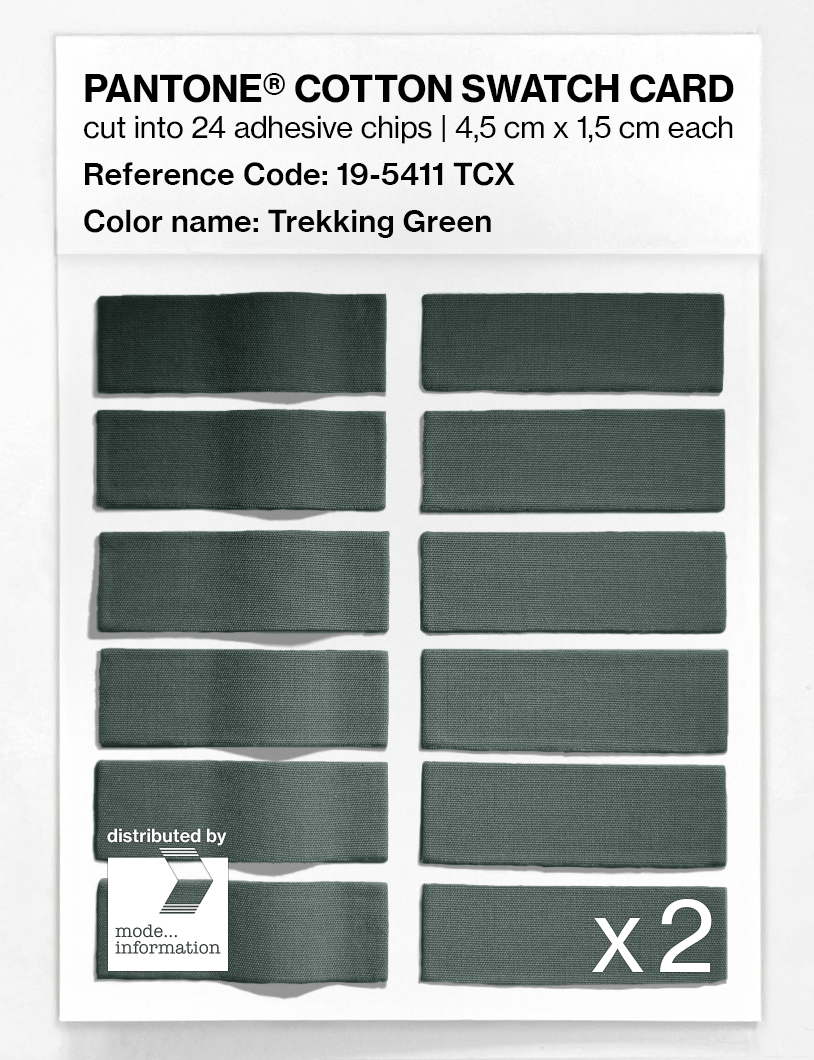 Artikelbild 6 des Artikels “PANTONE® COTTON SWATCH CARD 19-5411 TCX Trekking Green “
