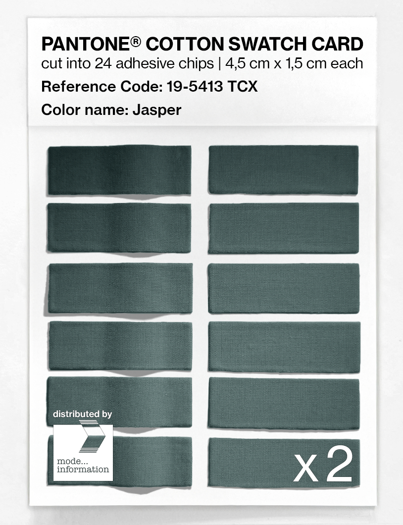Product image 6 of the product “PANTONE® COTTON SWATCH CARD 19-5413 TCX Jasper ”