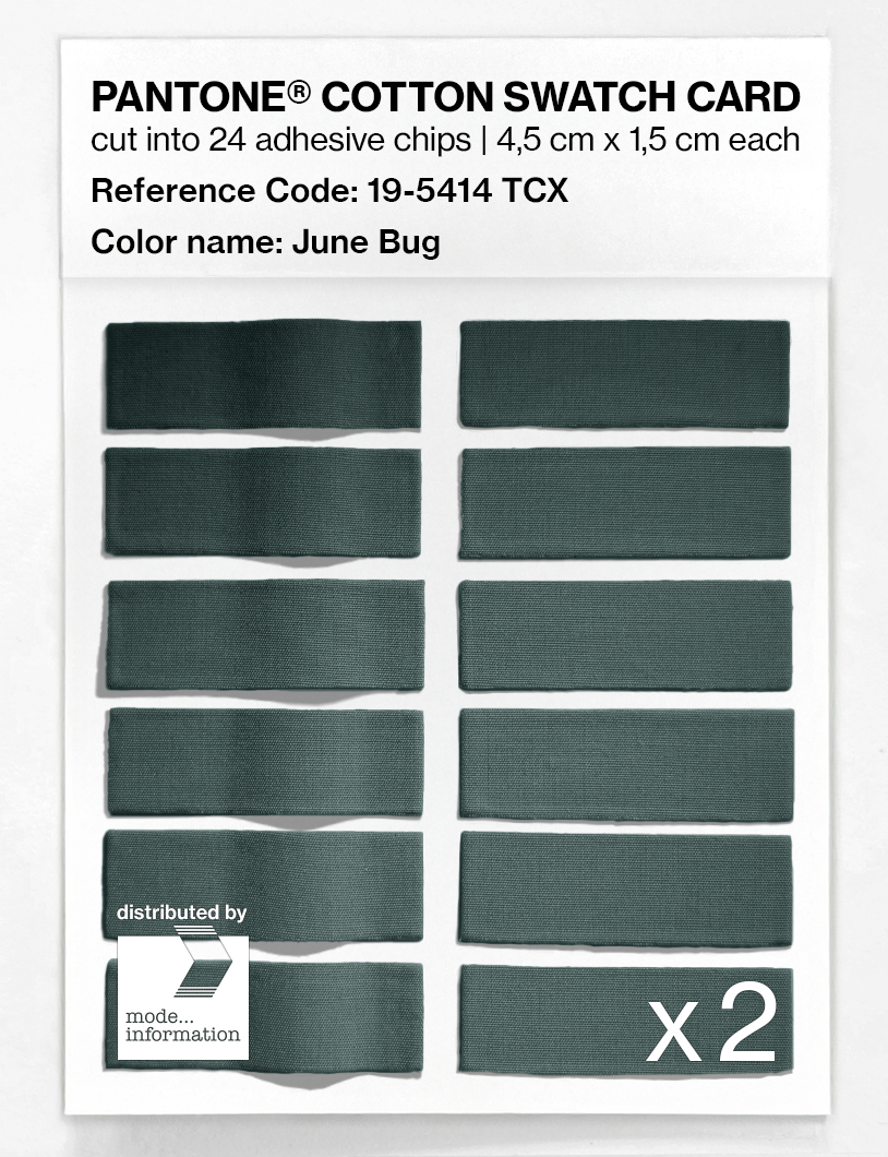 Artikelbild 6 des Artikels “PANTONE® COTTON SWATCH CARD 19-5414 TCX June Bug “