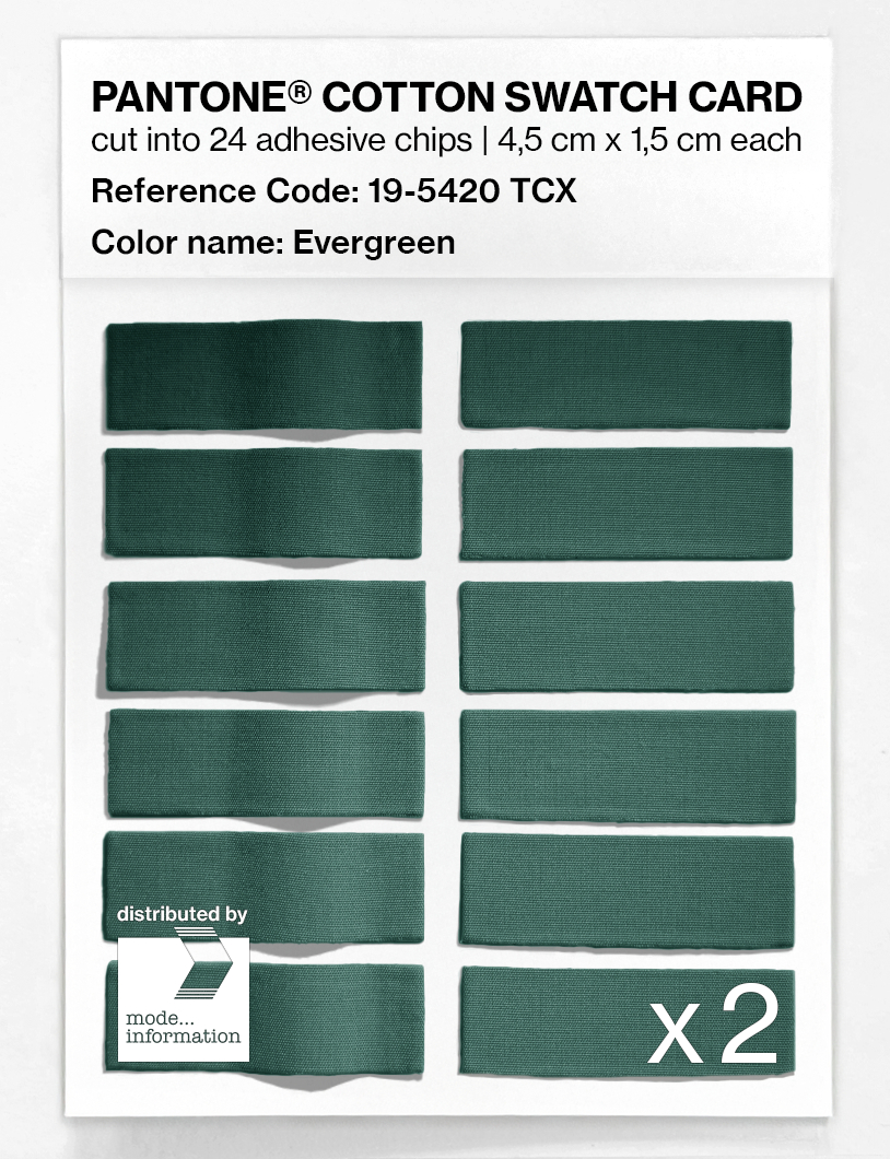 Artikelbild 6 des Artikels “PANTONE® COTTON SWATCH CARD 19-5420 TCX Evergreen “