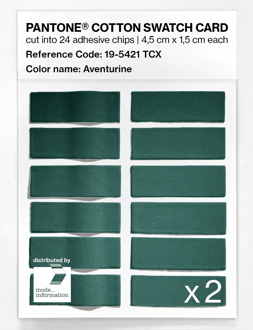 Artikelbild 6 des Artikels “PANTONE® COTTON SWATCH CARD 19-5421 TCX Aventurine “