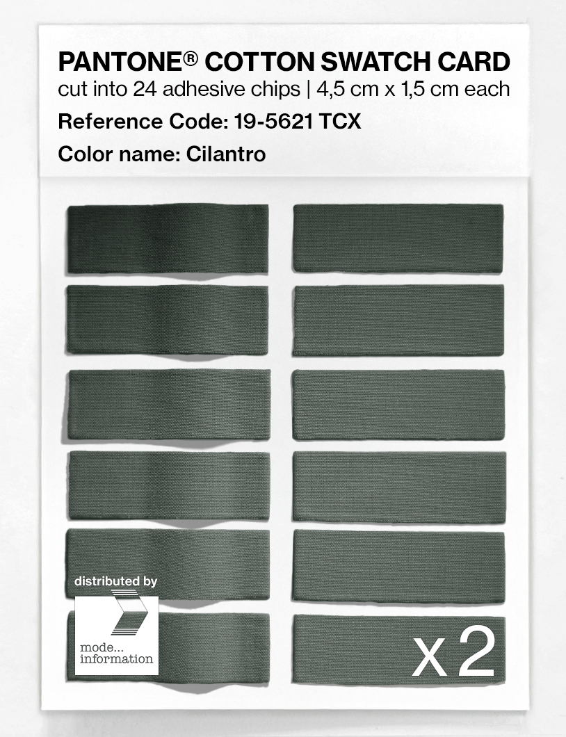 Artikelbild 6 des Artikels “PANTONE® COTTON SWATCH CARD 19-5621 TCX Cilantro “