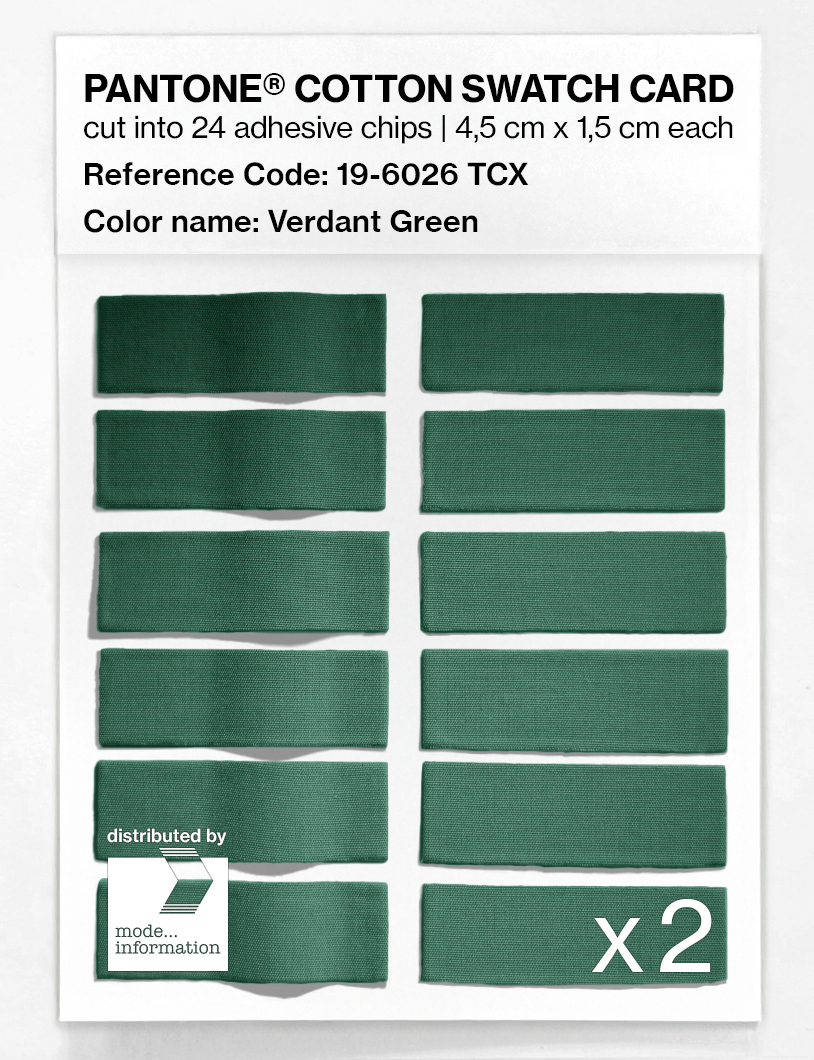 Artikelbild 6 des Artikels “PANTONE® COTTON SWATCH CARD 19-6026 TCX Verdant Green “