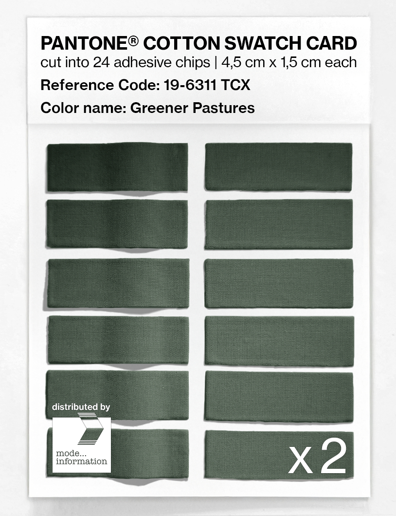 Artikelbild 6 des Artikels “PANTONE® COTTON SWATCH CARD 19-6311 TCX Greener Pastures “