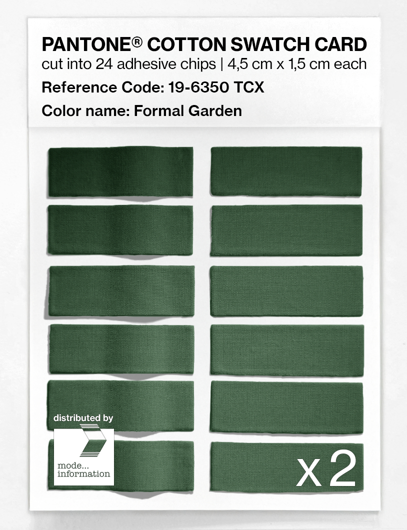 Artikelbild 6 des Artikels “PANTONE® COTTON SWATCH CARD 19-6350 TCX Formal Garden “