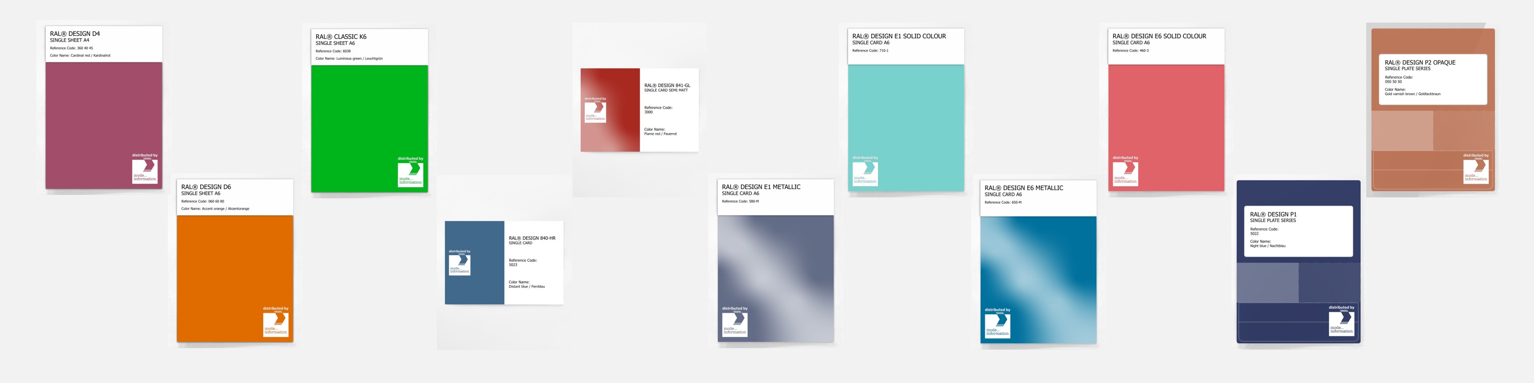 RAL SWATCHES, CHIPS & SHEETS